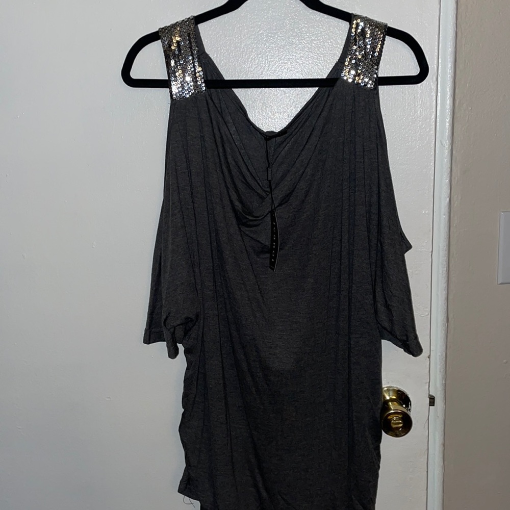 Womens sexy sequin top